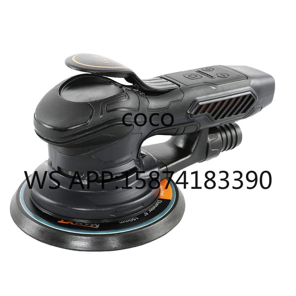 220V 5-inch Electric Orbital Sander, Variable Speed Grinding Tool for Wood Metal Wall Polishing
