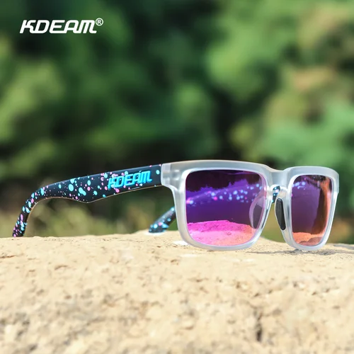 Imagen 2 del producto KDEAM Fishing Gafas de sol polarizadas para hombre, gafas cuadradas clásicas, talla unisex con embalaje