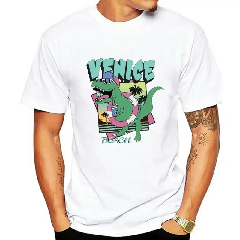 Venice Beach Vintage 80s Style Dinosaur T Shirt