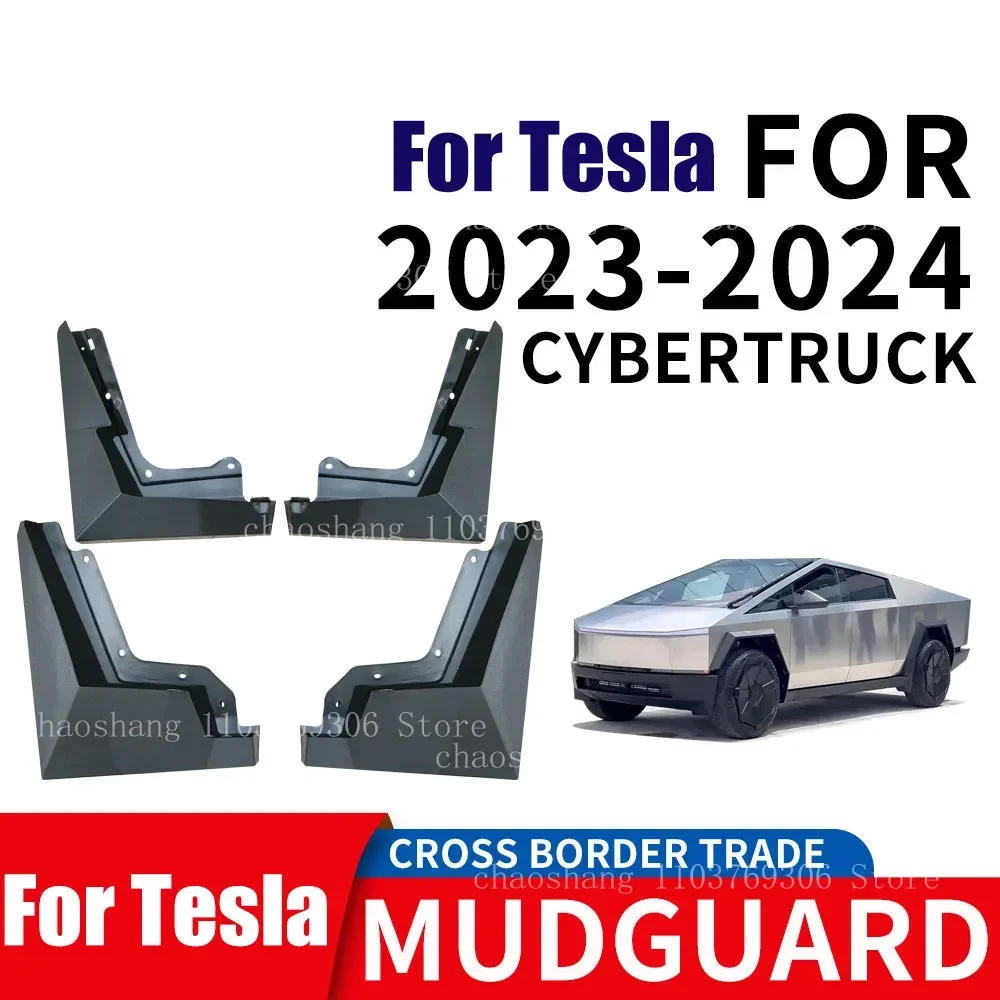 

FOR Tesla Cybertruck 2024 2025 Mudguard Fender Mud Flaps Guard Splash Mudflaps Car Accessories Front Rear 4pcs