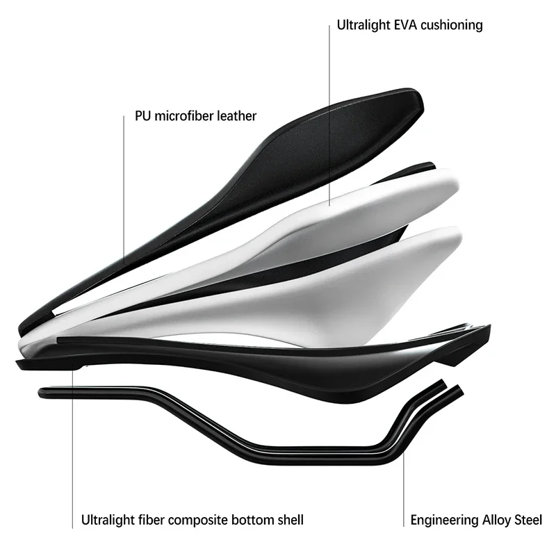 Comfortable Bike Saddle MTB Mountain Road Bike Seat Hollow Breathable Cycling Cushion Shockproof Bicycle Saddle Trend