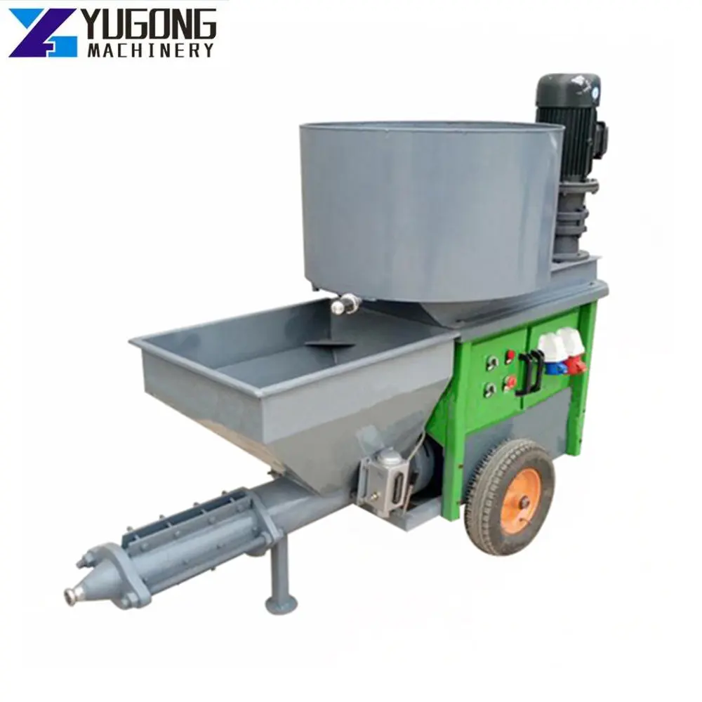 

Automatic Wall Concrete Screw Mortar Spray Machines For Convey Cement Diesel/Electric Mortar Sprayer Spraying Plastering Machine