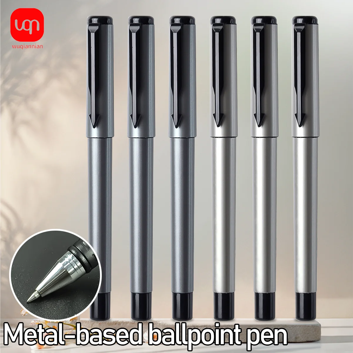 WQN-3/6/12PCS High-Quality Gel Pen 0.5mm Tip Quick-Dry Sketch Large Capacity Ink Exam-Specific School Stationery