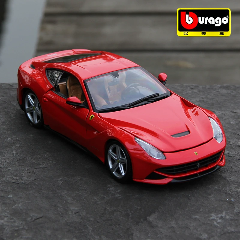 Bburago 1:24 Ferrari F12 Berlinetta Alloy Sports Car Model Diecasts Metal Racing Car Model Simulation Collection Kids Toys Gifts