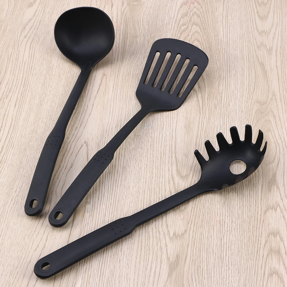 

6Pcs Nylon Kitchen Utensils Set Heavy Duty Reinforced Handles Nonstick Cooking Tools Scratch Resistant for Home Cooking