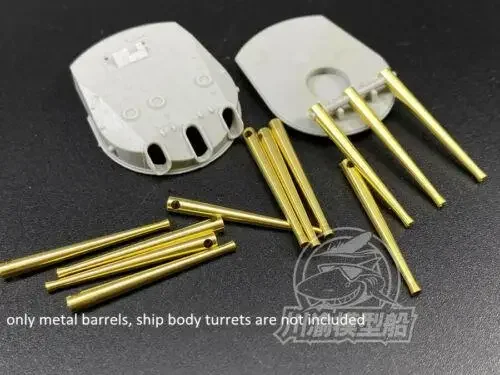 CYG058 1/350 Scale Metal Barrels for Trumpeter 05364 SMS Viribus Unitis Battleship Model Kit 12pcs/set assemble