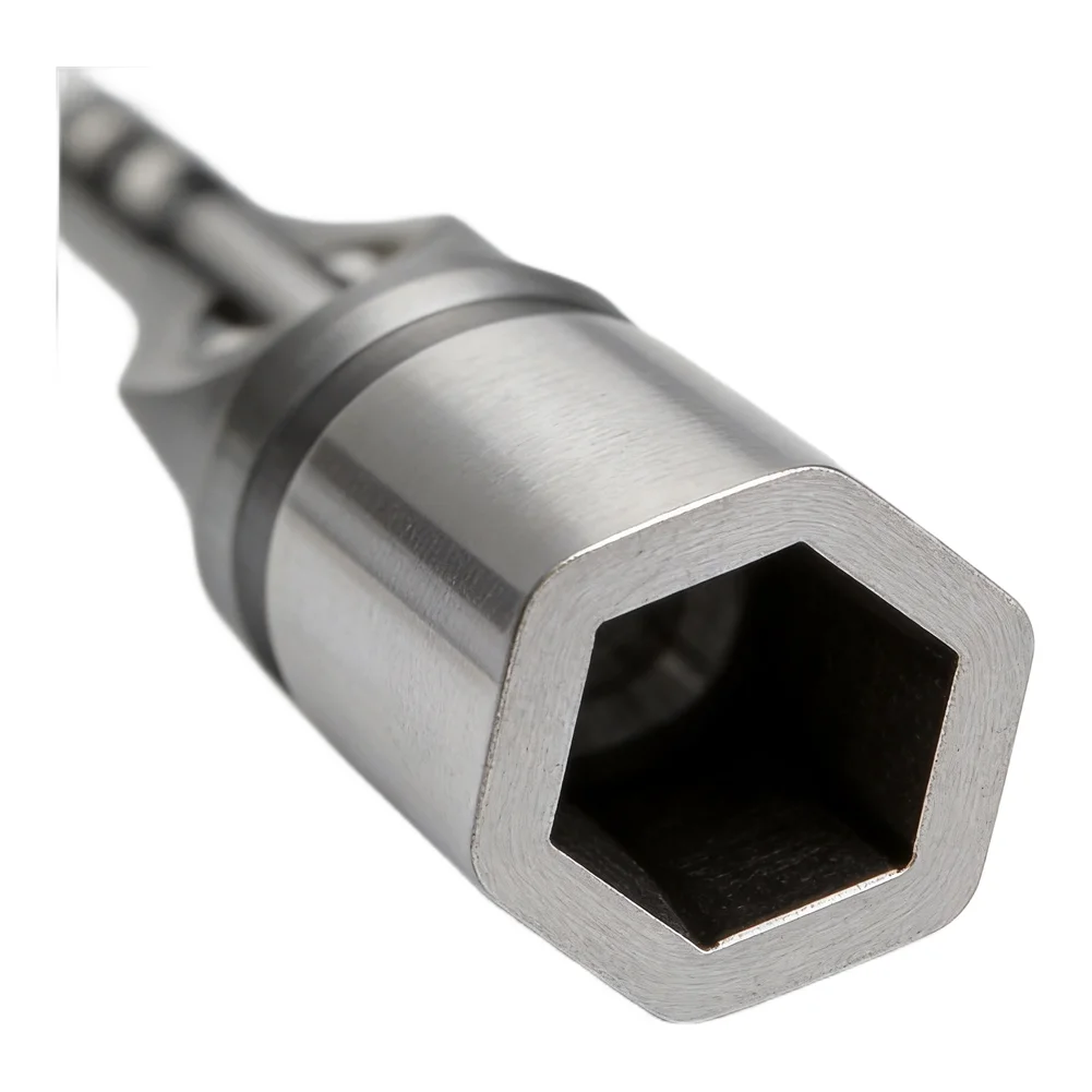 Square Hole Drill Bit Set for Woodworking Featuring Aluminum Construction 4 Drill Bits and 1 Bracket for Easy Setup