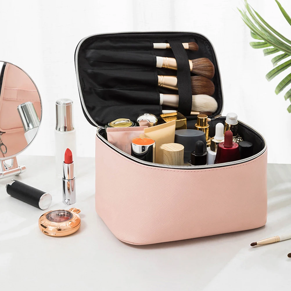 

Waterproof Bag Travel Storage Case Large Capacity Makeup Organizer Toiletry Bag Zipper Closure Portable Durable Female