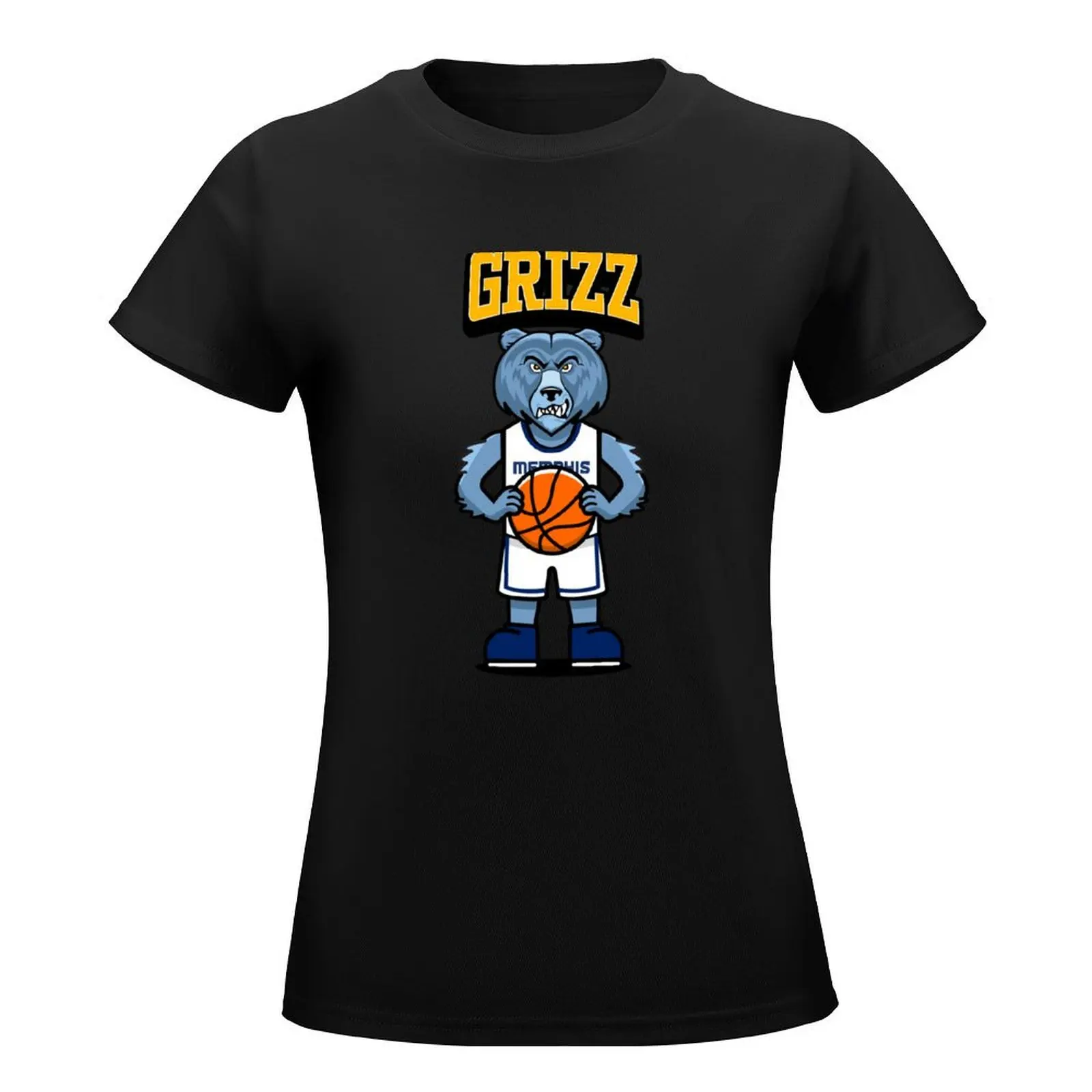 Grizz! T-Shirt graphics vintage clothes animal print shirt for girls t-shirts for Women loose fit