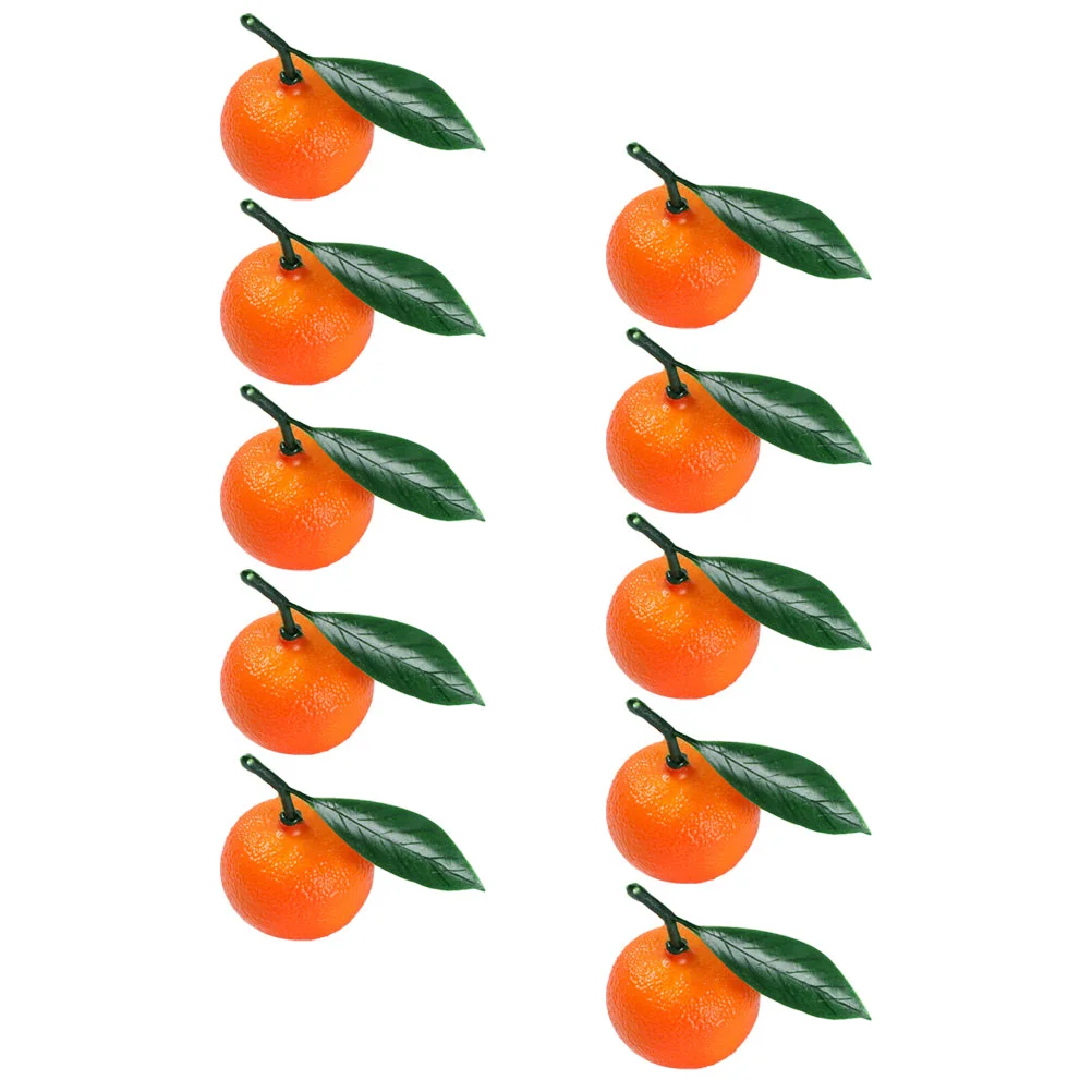 10 Pcs Fake Clementines Scene Adornment Mini Artificial Fruit Decorative Fruits