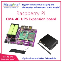 Raspberry Pi CM4 4G_UPS Expansion board 4G LTE CAT4 driver-free 18650 OPENWRT SSH ubuntu EG25-G NL668-EU