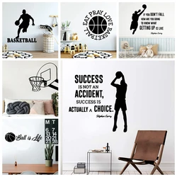 1pc Creative basketball player Waterproof Wall Stickers For Kids Rooms Home Decor Wall Art Decal