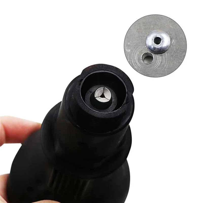 ABFI eléctrico para taladro inalámbrico, juego de adaptadores de tuerca de remache, herramienta de tuerca de remache AKAPE 2,4 ~ 4,8 Mm (negro)