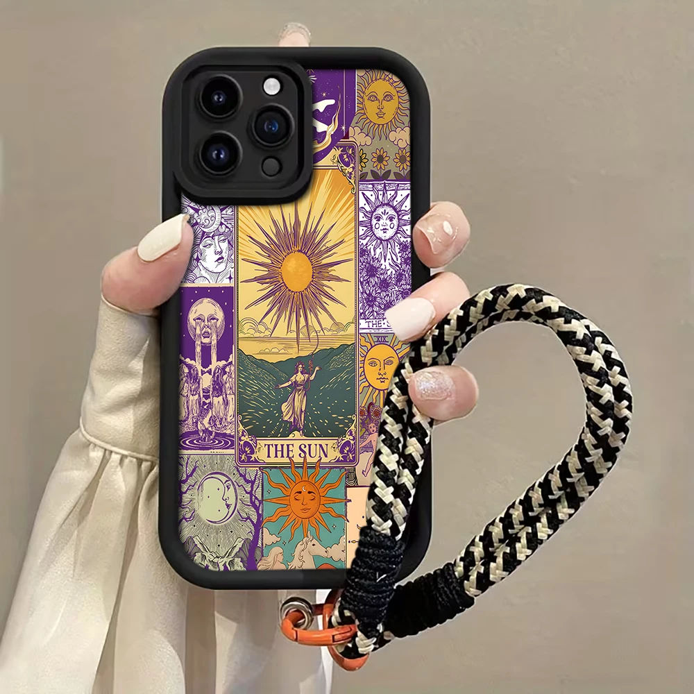 Vintage Sun Tarot Cards Strap - Phone Cases Vintage recension och pris