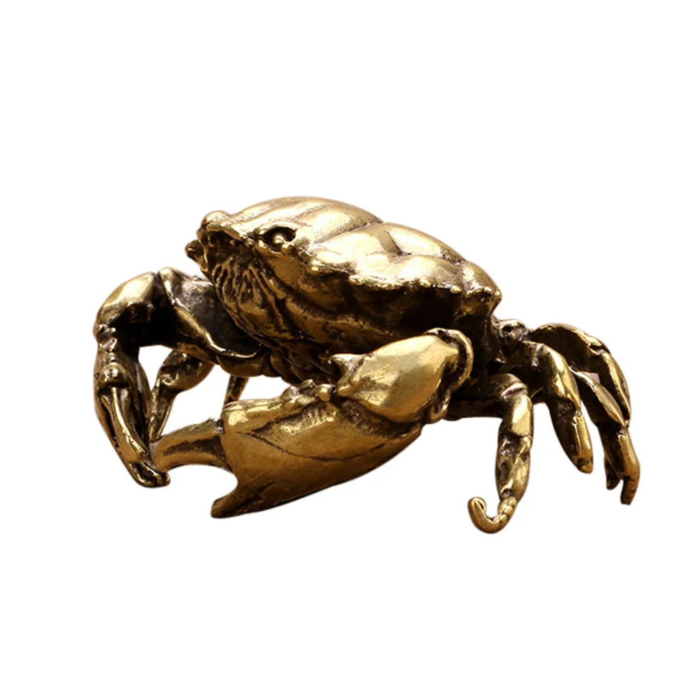 

1pc Crab Statue Sculpture Chinese Style Home Decoration Table Sculpture For Office Desktop Decor Craft