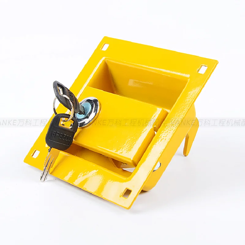 For Caterpillar Cat 308 307c/d Rear Cover E305/306 Engine Hood Lock Head Cover Lock Excavator Accessories