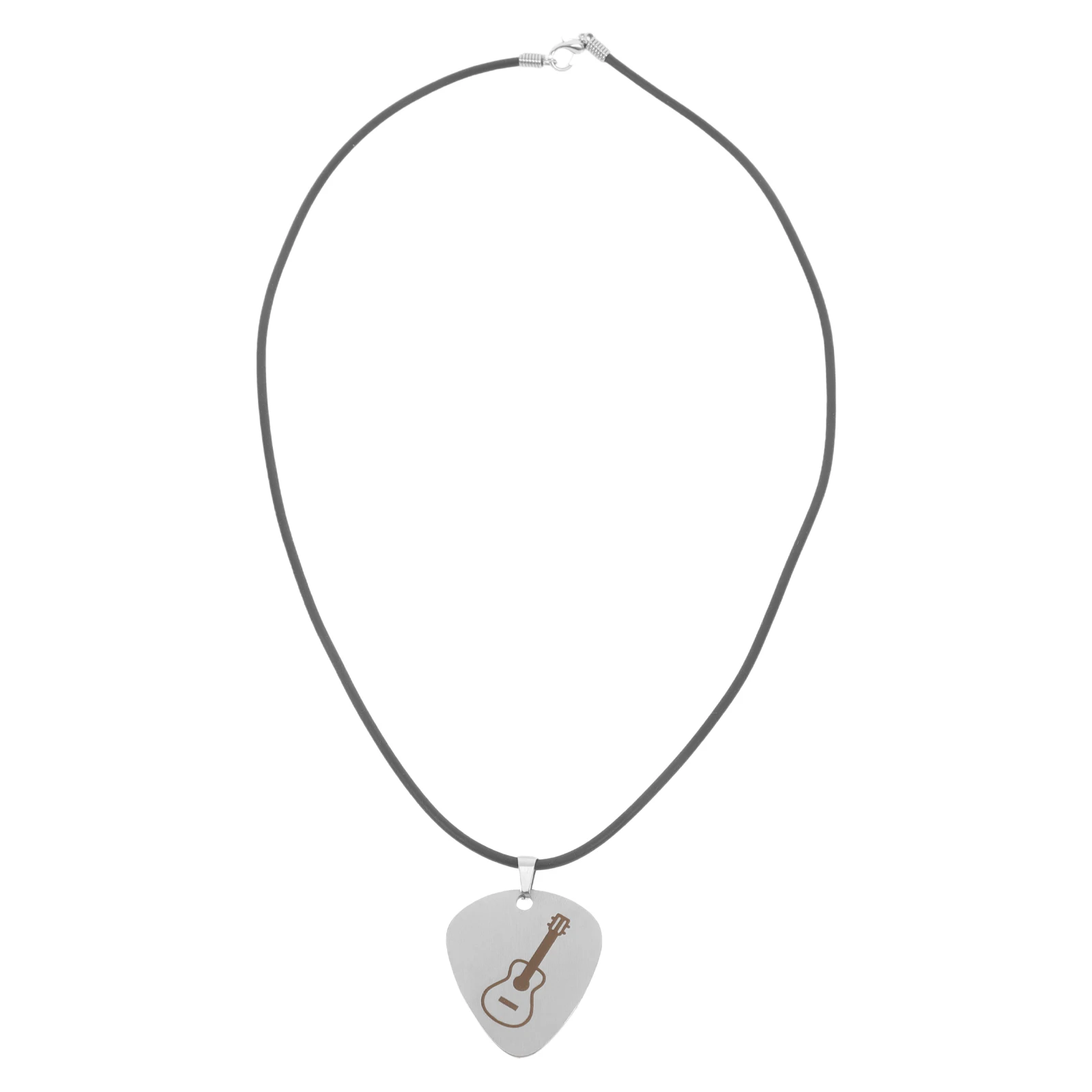 

Guitar Pick Pendant Jewelries Cool Present Storage Steel Jewelry Guitae Picks Necklace