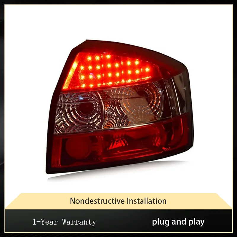 Car Lights For Audi A4L B6 2001 2002 2003 2004 Tail Light LED DRL Dynamic Signal Brake Reverse Lamps Taillights Auto Accessories