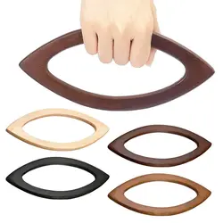 Solid Wallet Wood Bag Handle Replacement DIY Tote Wood Bag Solid Bag Classic Strap For Sewing Crochet Bag Wallet Accessories