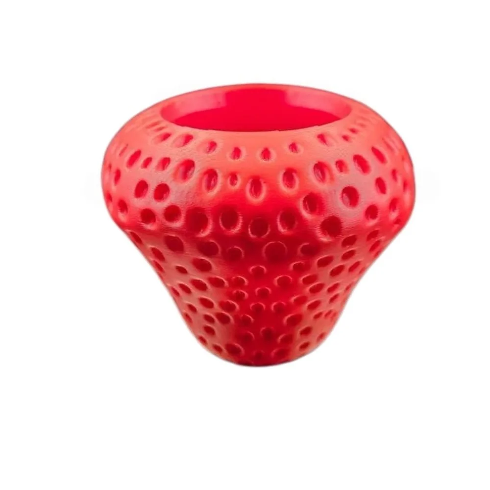Plastic Fruit Flower Pot 3D Printed Self-Contained Realistic Succulents Planter Strawberry Home Ornaments Planter Holder