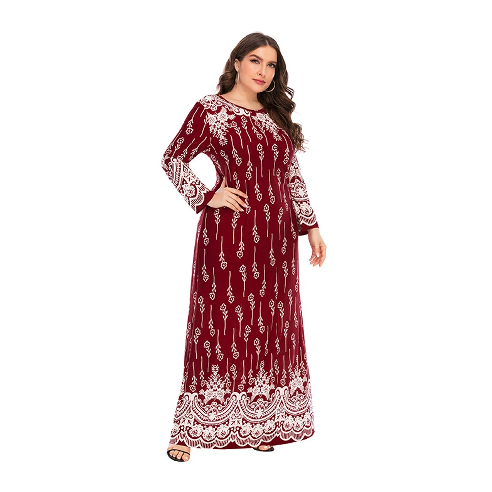 New Large Size Women\'s Clothing Sale Red Dresses For Ladies 50 Years Casual Long Dresses Free Delivery Plus Evening Gown Elegant