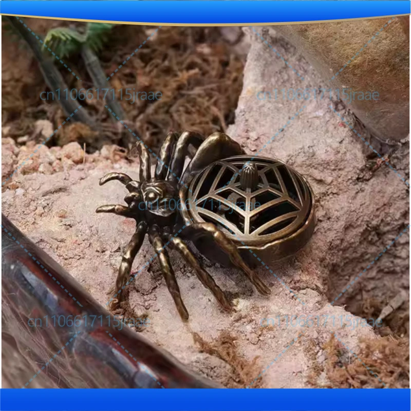 3pcs Spider Shaped Incense Burner Creative Incense Burner Archaic Copper Alloy House Furnishings Home Office Decor