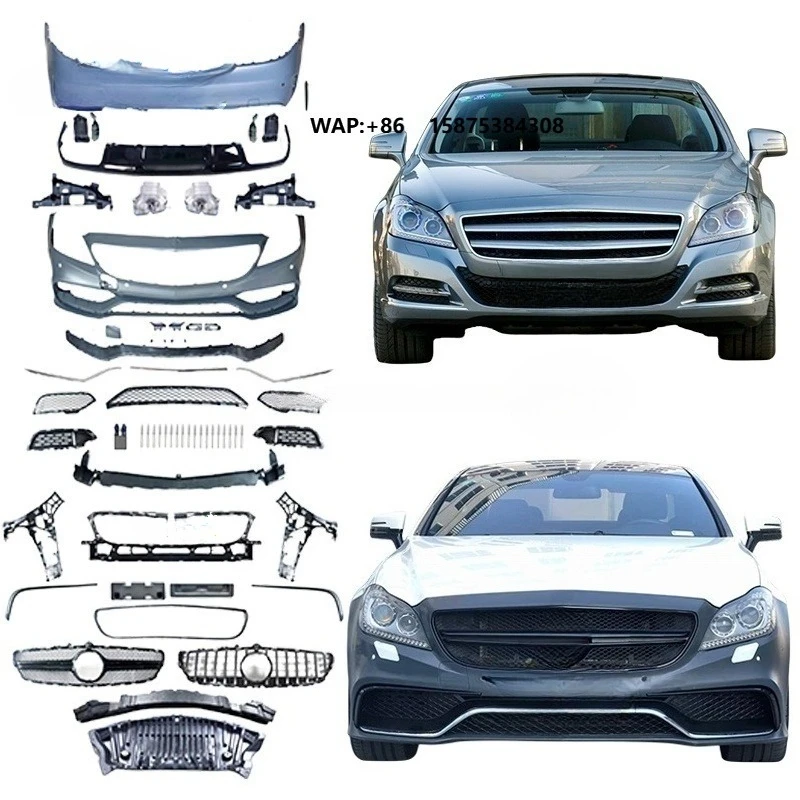 

CLS W218 bodykit For CLS350 CLS400 CLS450 W218 C218 to CLS63 Front Rear car Bumper