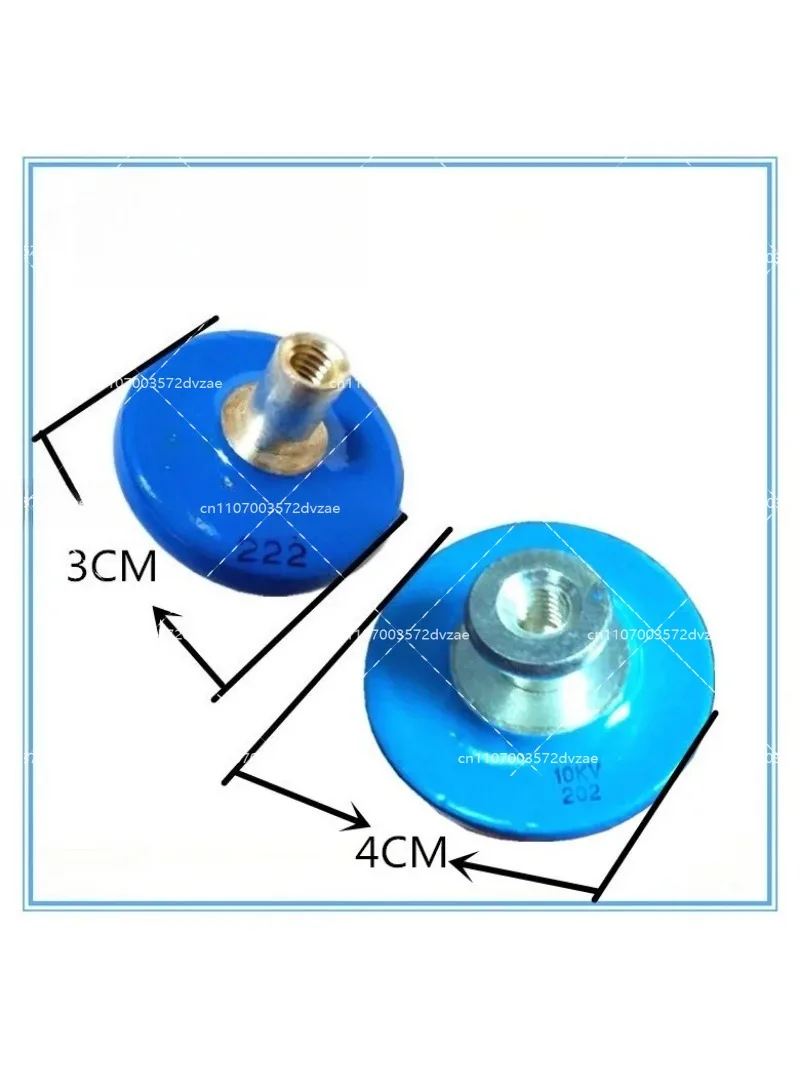 Button capacitor high frequency machine high voltage ceramic capacitor 3KV / 102 6kV / 222 10kV / 202 filter capacitor
