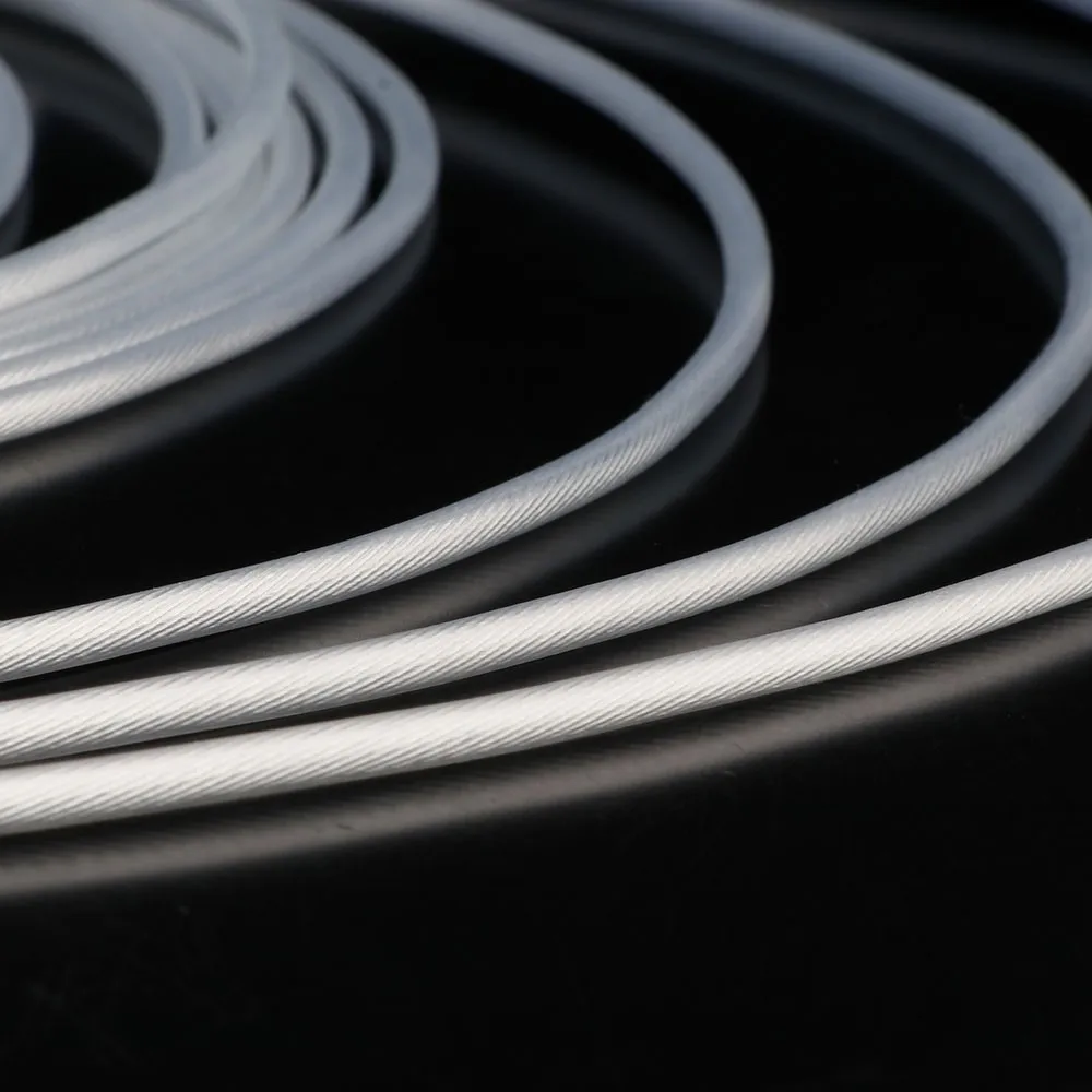 7N 크리스탈 구리 + 35% 은 도금 와이어(3.4mm OD, 34 코어, PTFE 절연) – HiFi 스피커, RCA, XLR, AUX, 전원 및 CD C용