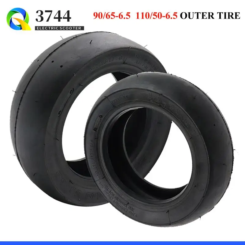 110/50-6.5 Highway Slick Tire Tubeless Vacuum tyres 90/65-6.5 For Scooter Mini Pocket Bike 38/47/49/50CC MTA1  MTA2