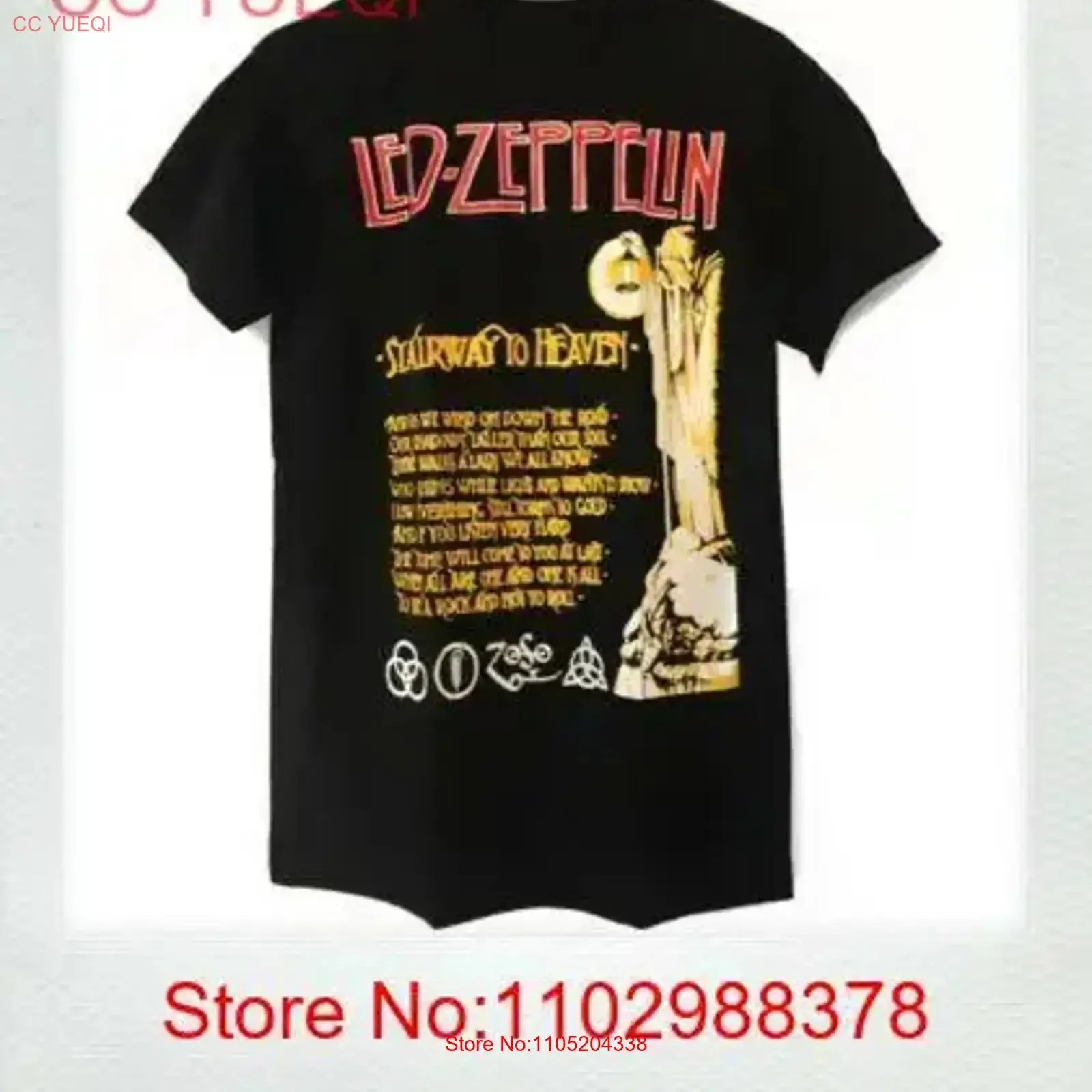 Led Zeppellin Stairway In Heaven Man Summer T Shirt New vintage Washed Stretched Breathable Casual Versatile designer clothes