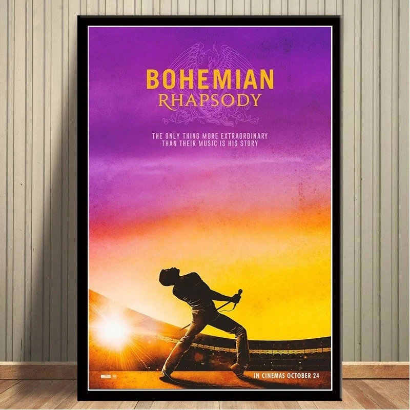 Bohemian Rhapsody Queen Posters and Prints Music Movie Canvas Paintings Wall Art Pictures for Living Room Home Decor Cuadros