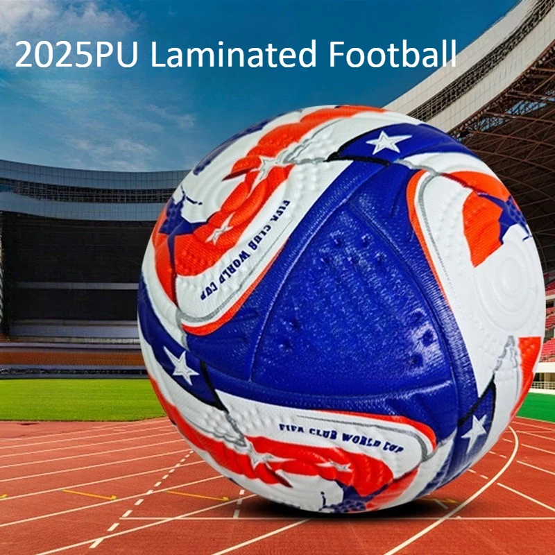 Новый официальный футбольный мяч из искусственного материала, размер 5, противоскользящий дизайн, тренировочный мяч для студентов, взрослых, профессиональное игровое оборудование