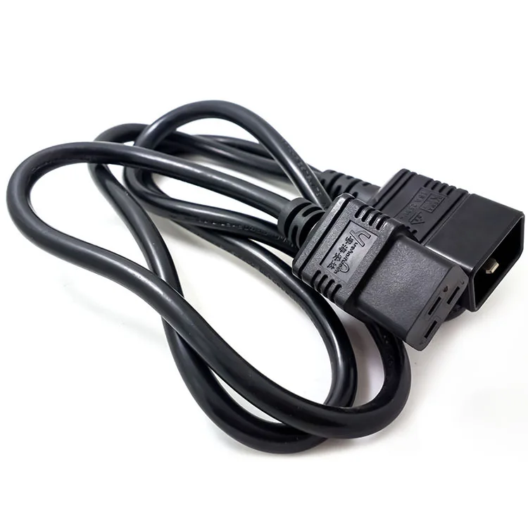 hit productC19-C20 IEC IP11 Consumer Electronics Server Power Extension Cord 16A AC 1.8m PDU Cable