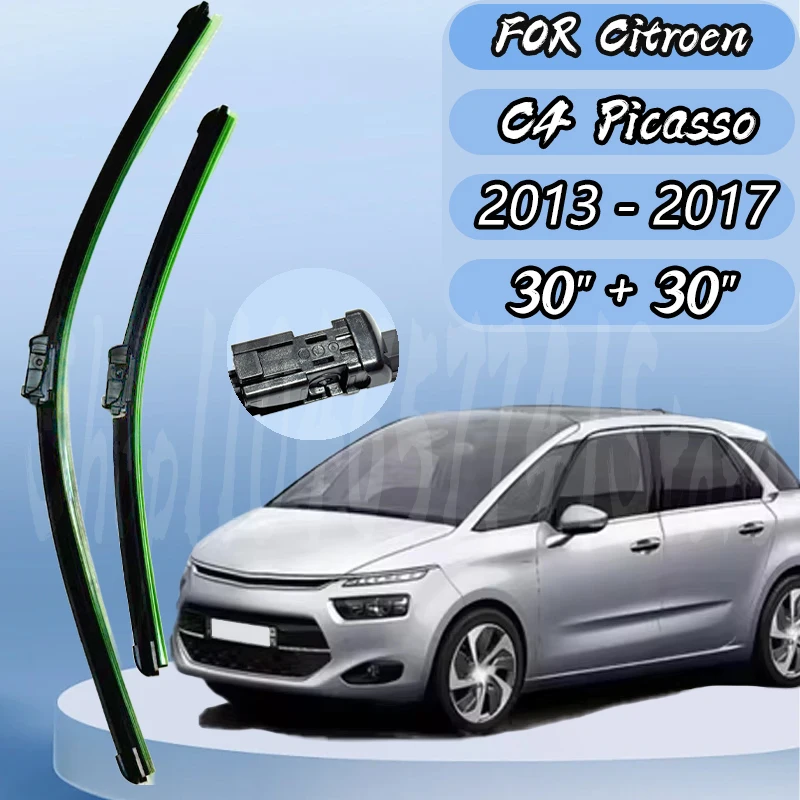 Wiper Blades Set For Citroen C4 Picasso 2 2013 2014 2015 2016 2017 Windshield Windscreen 30