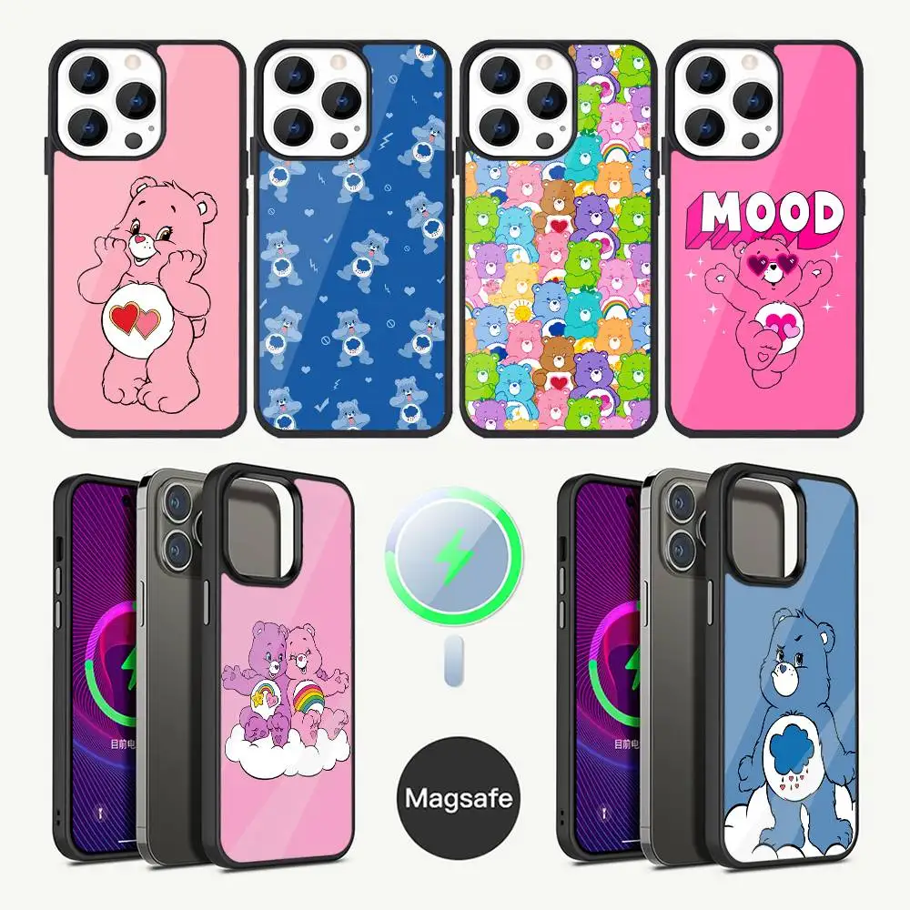 

Cute B-Bear Phone Case For iPhone 16,15,14,13,12,11,Plus,Pro,Max Mini Magsafe Magnetic Wireless Charging