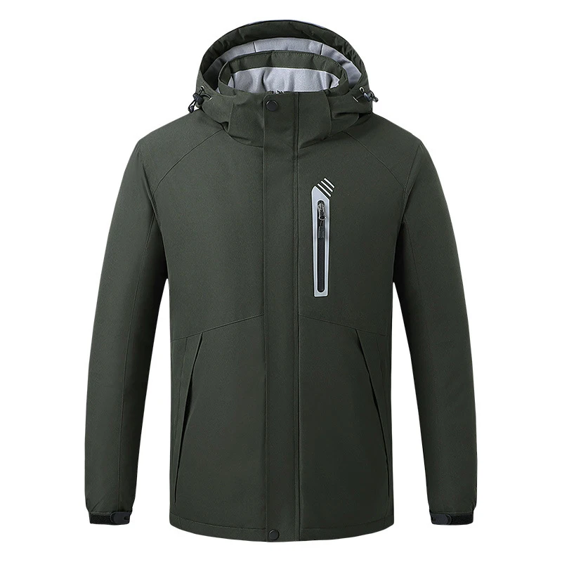 Men 8 Areas Heated Jacket USB Winter Outdoor Electric Heating Jackets Warm Sprots Thermal Coat Clothing Heatable Cotton Jacket