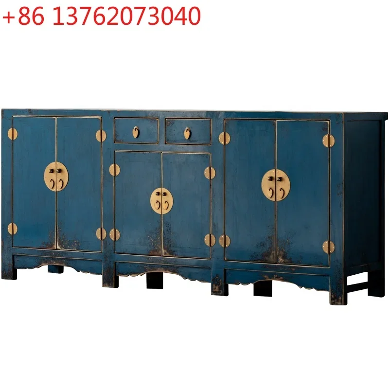 Neo-Chinese simple customization painted furniture Chinese vintage reproduction furniture sideboard