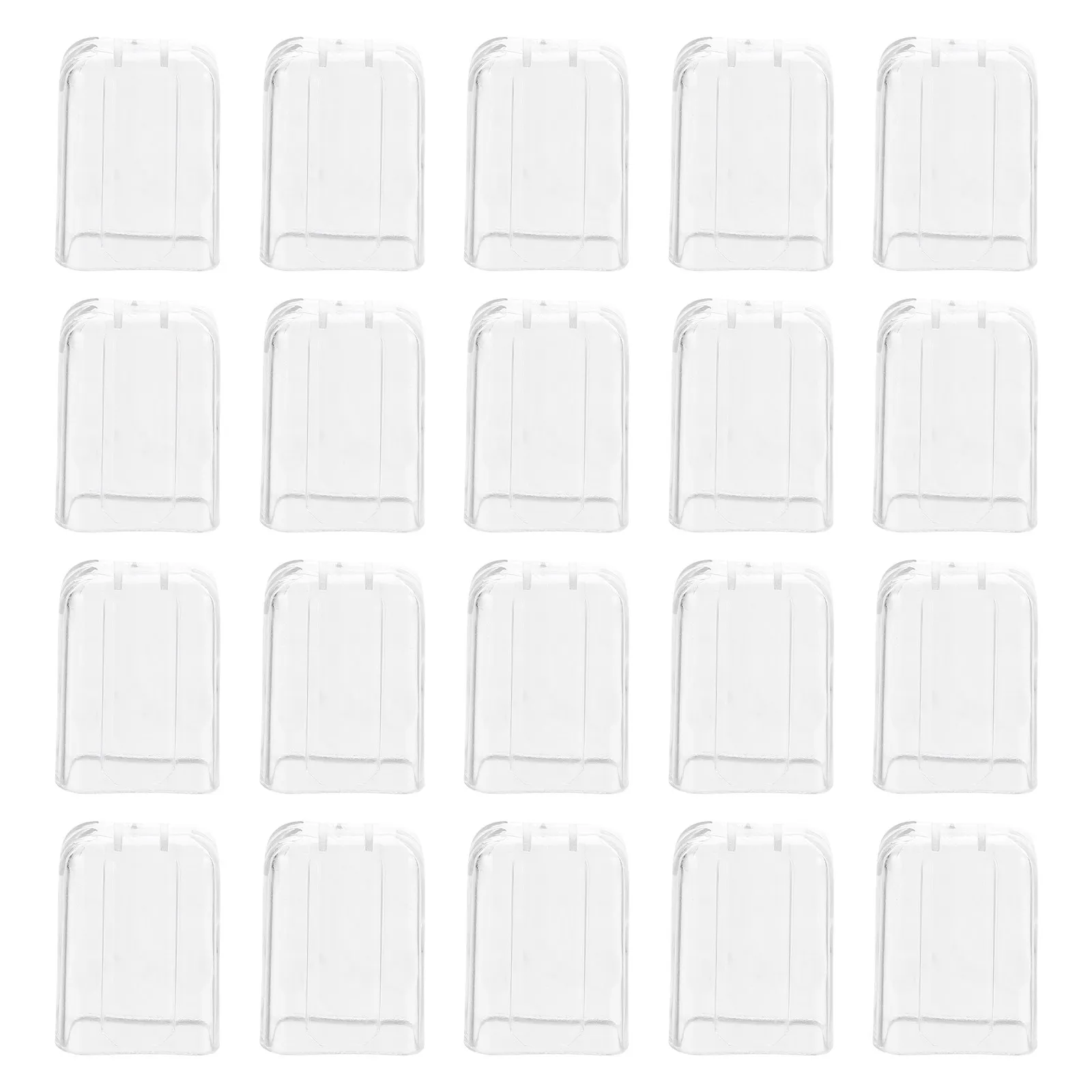 20Pcs Toothbrush Head Covers Transparent Travel Protective Caps Compact Design for Camping Hiking Business Cover