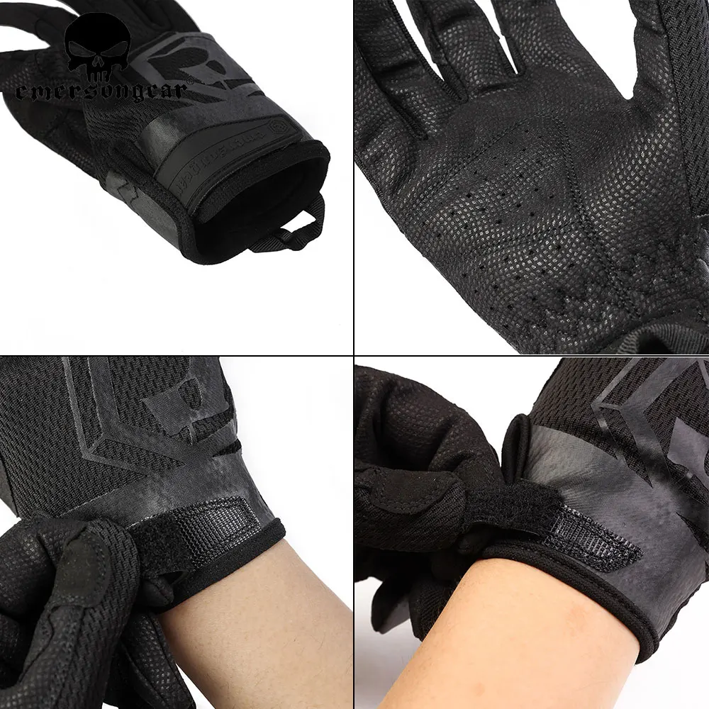 Emerson gear leichte taktische Voll finger Männer handschuhe Touchscreen Airsoft Outdoor Klettern Reiten Kampf atmungsaktive Handschuhe