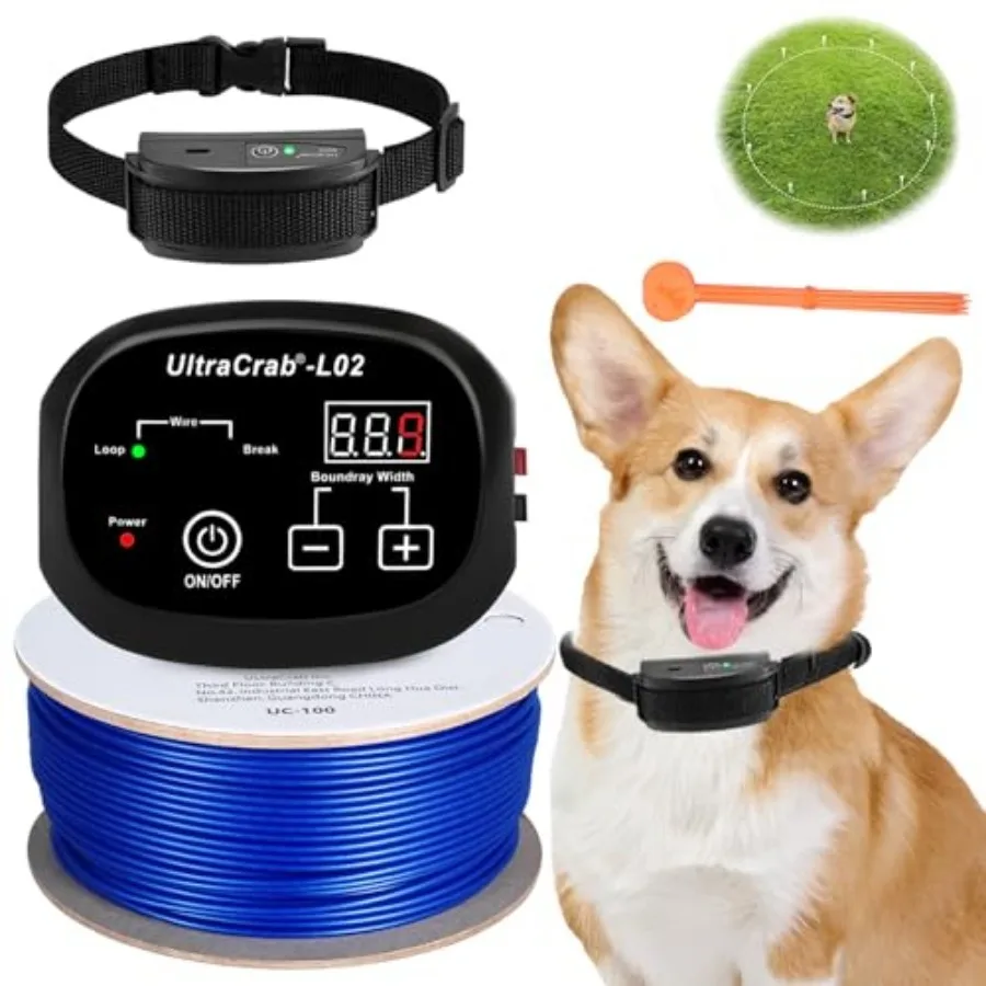 

Basic In-Ground Pet Fence - Underground Dog Fence System, Electric Fence for s Waterproof Training Collar for Over 0lb, Wireles