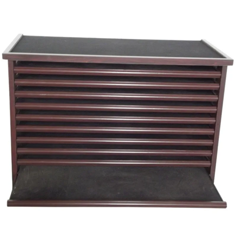 Showroom Push-pull stone tile display cabinet Customized metal plate drawer ceramic combination display stand