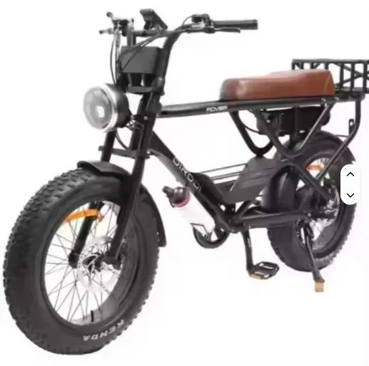 *NEW Rover Vintage Style Modern 750W Electric Bike Gen 3 48V 26 in Fat Tires 7 Speed Disc Brakes Retro Cruiser E_Bike for Adults