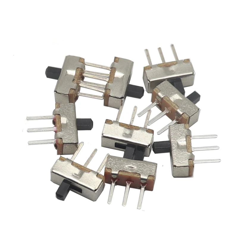 【100-20PCS】Toggle Switch SS12D00 DIP Slide Switch 3Pins SS12D00G3 The Power Switch Hand Shank 3MM