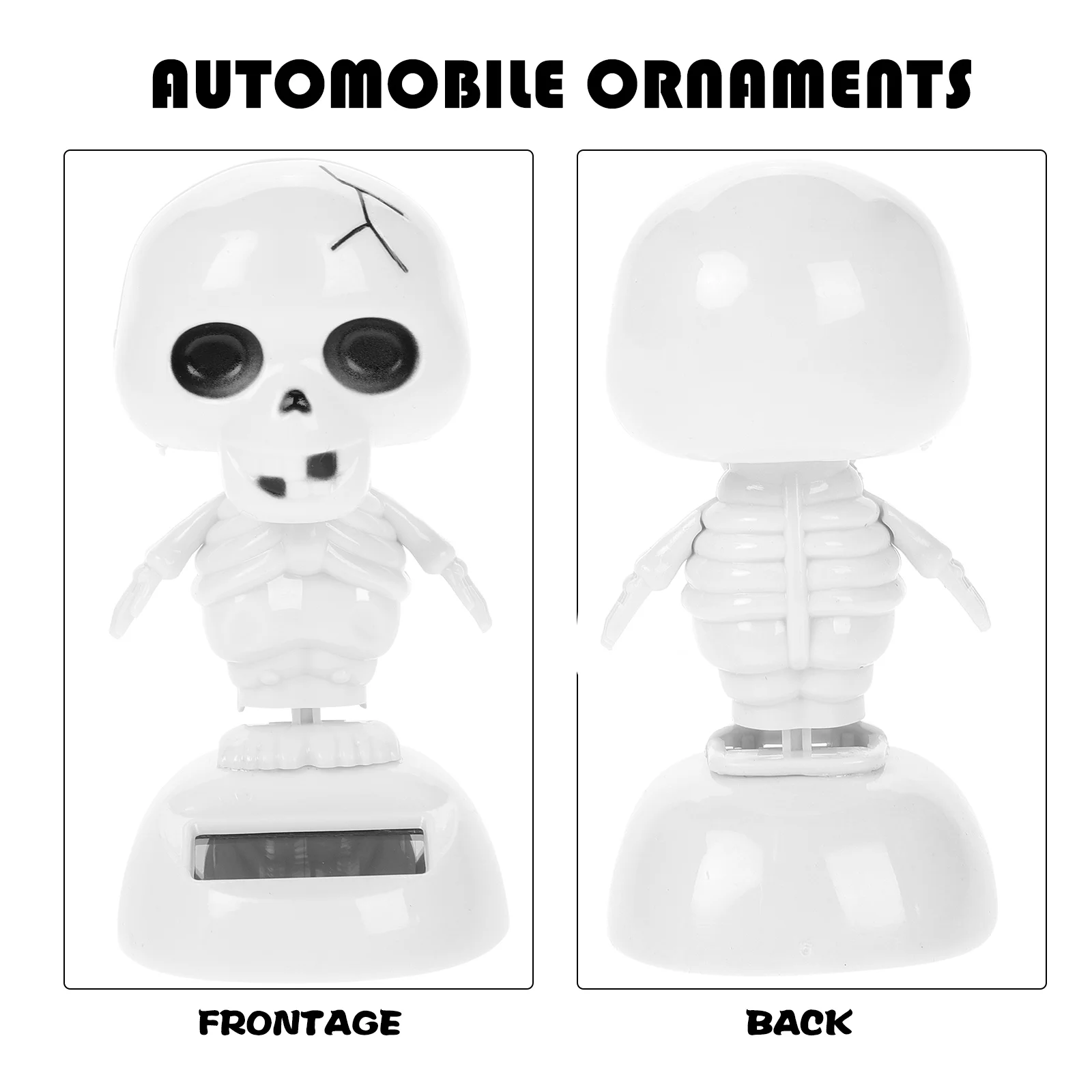 2 Pcs Halloween Funny Car Bobble Head Decoration Big Ghost Style Dancer Goth Baby