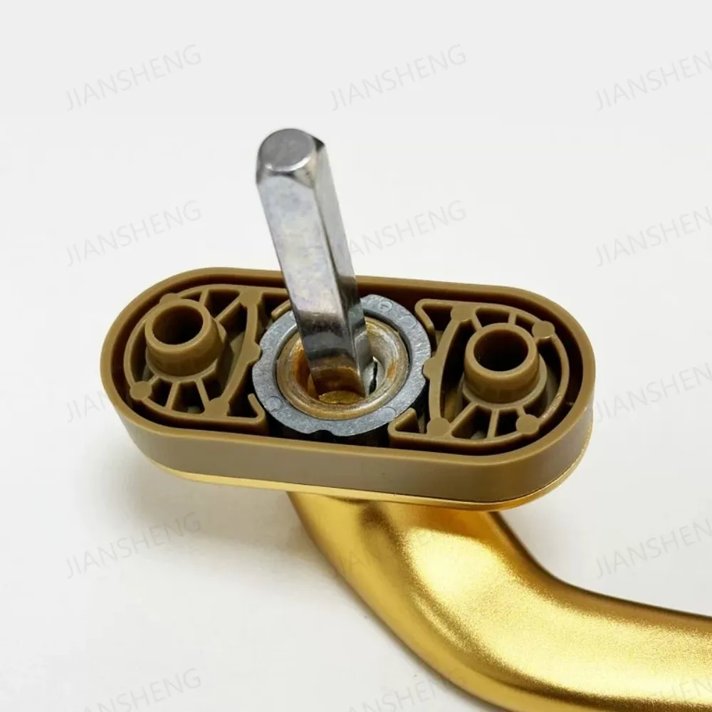 Рюыыыыы مقبض سبائك الألومنيوم نافذة بابية قفل مقبض الباب نافذة مقبض اليسار اليمين المطبخ الذهبي