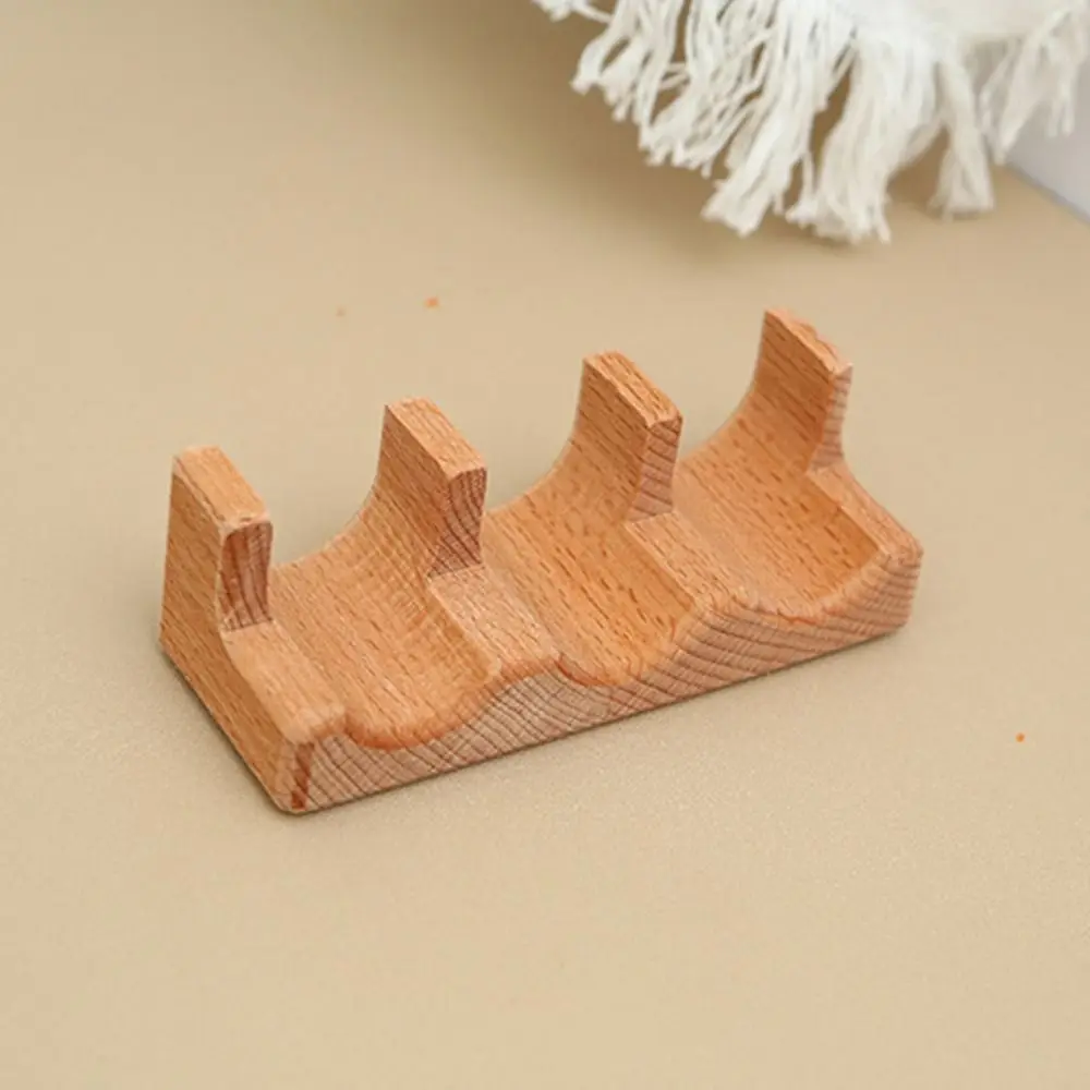 1/2/3/4/5 Slots Wooden Sushi Rack Japanese Style U-shape Sushi Serving Tray Multi Purpose Innovative Sushi Maker Holder