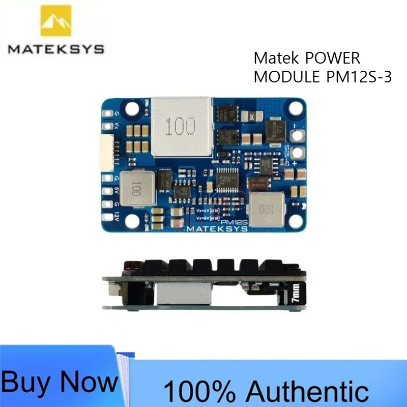 matek-pm12s-3-power-module-3-12s-lipo-input-w-5v-9v-dual-bec-heatsink-for-multirotor-fixed-wing-cinewhoop-fpv-drones
