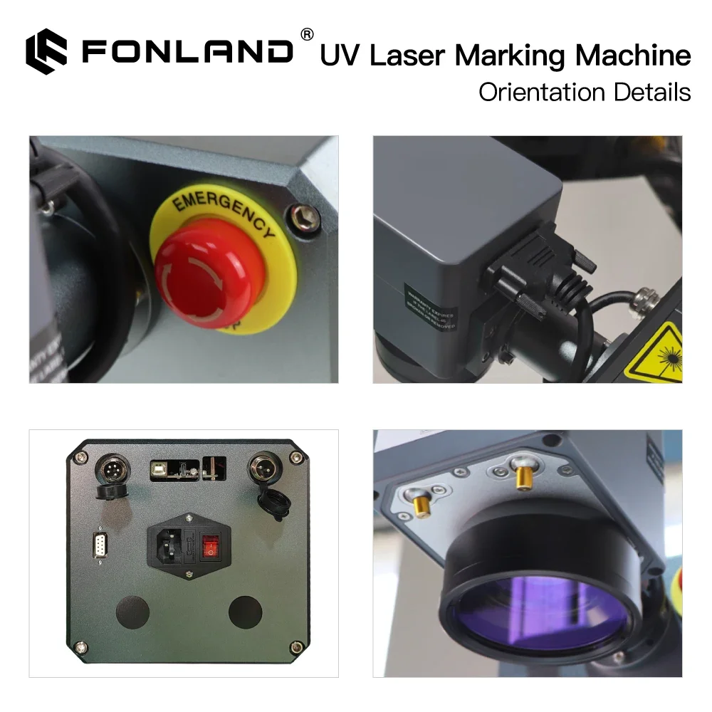 Fonland UV Laser Engraver Marking Machine 3W 5W 355nm Integrated Structure Body Design Marking Machine CNC Design Glass Metal