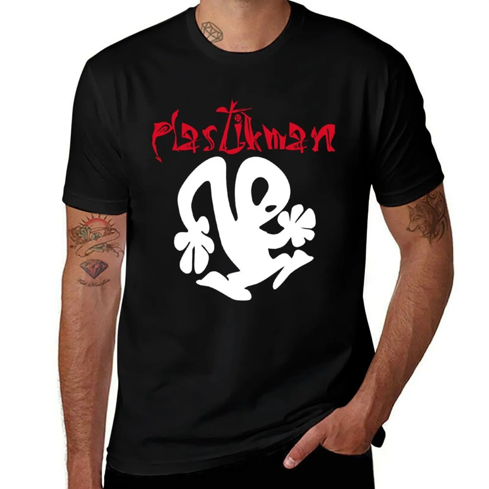 Plastikman T-Shirt Classic Crew Neck Cotton T-Shirt
